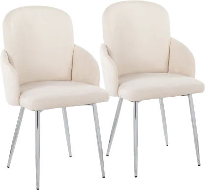 Maglista III Cream Dining Chair Set of 2