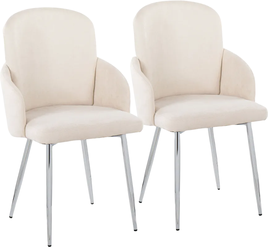Maglista III Cream Dining Chair Set of 2