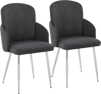 Maglista III Dark Gray Dining Chair Set of 2
