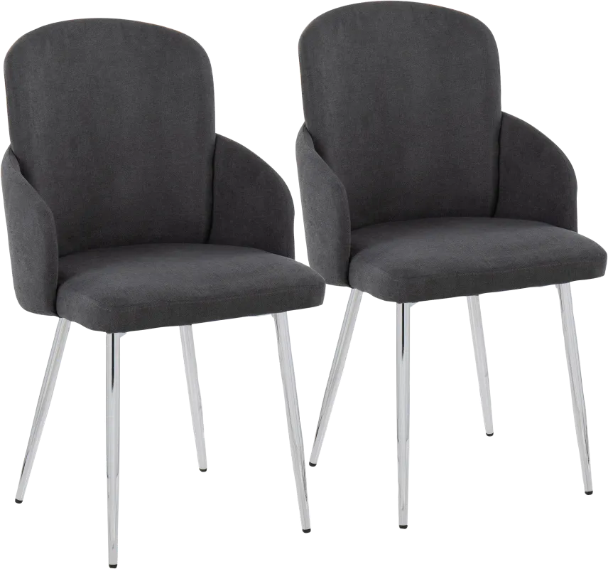 Maglista III Dark Gray Dining Chair Set of 2