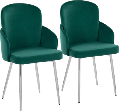 Maglista III Green Dining Chair Set of 2