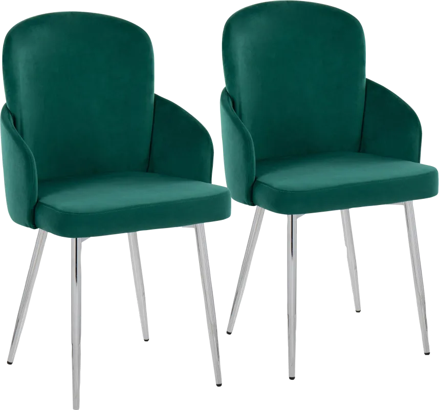 Maglista III Green Dining Chair Set of 2