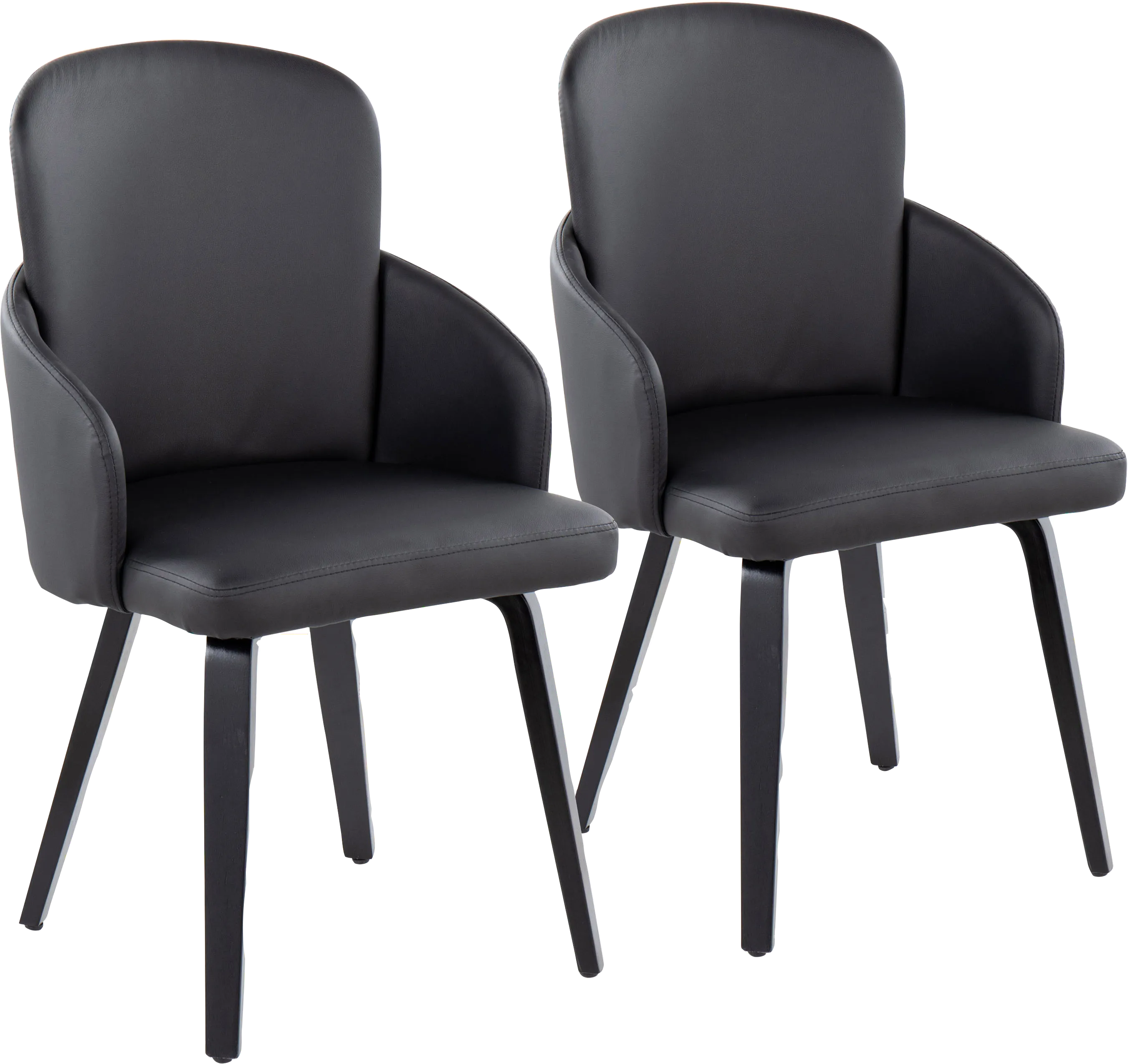 Maglista IV Black Dining Chair Set of 2 - Thumbnail - Image 1
