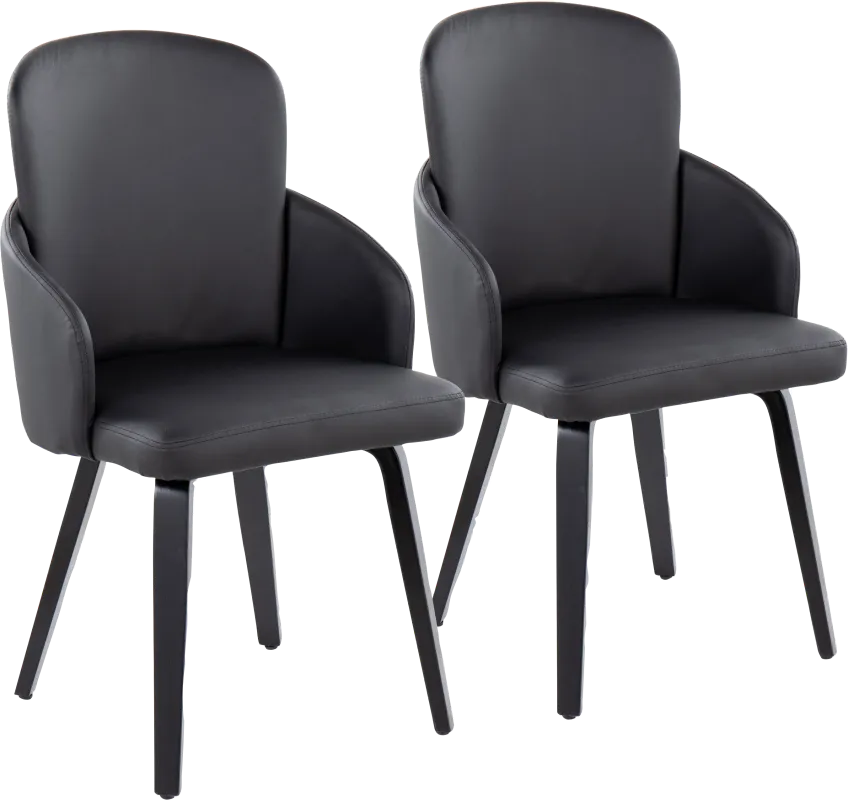 Maglista IV Black Dining Chair Set of 2