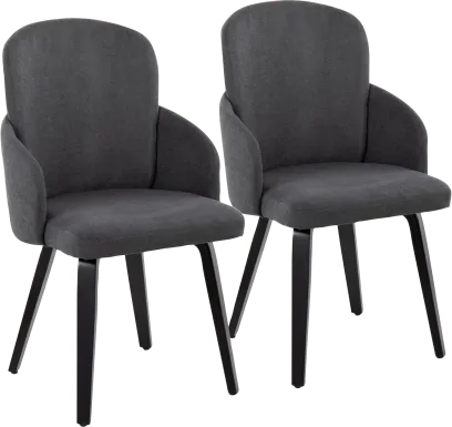 Maglista IV Dark Gray Dining Chair Set of 2