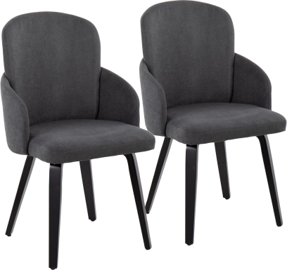 Maglista IV Dark Gray Dining Chair Set of 2