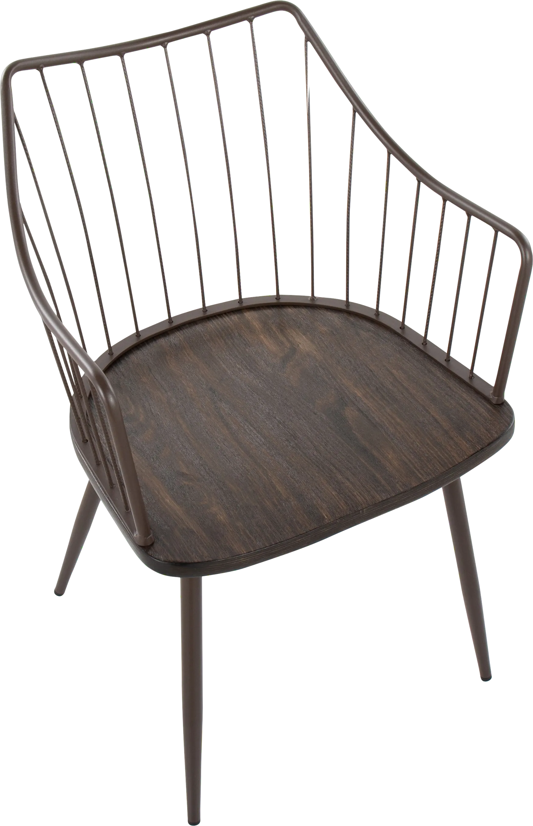 Pomarico Brown Arm Chair - Image 1