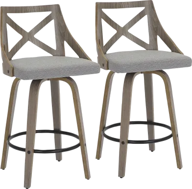 Hasbrouck I Gray Counter Stool Set of 2