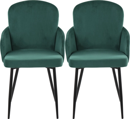 Maglista II Green Dining Chair Set of 2