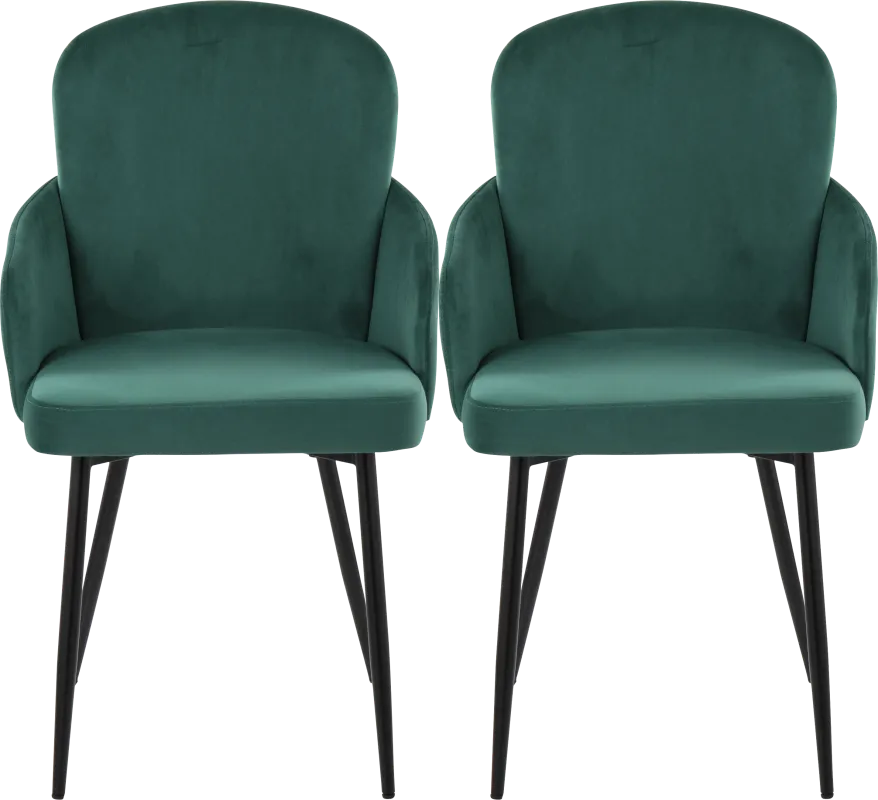 Maglista II Green Dining Chair Set of 2