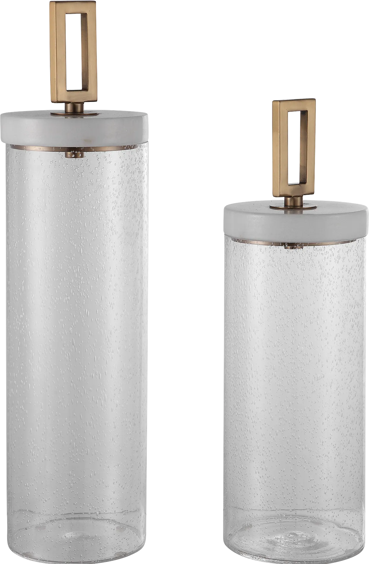 Werkland White Jar, Set of 2 - Image 1