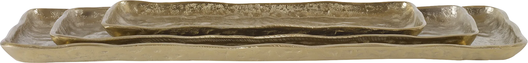 Kimberlin Gold Tray, Set of 3