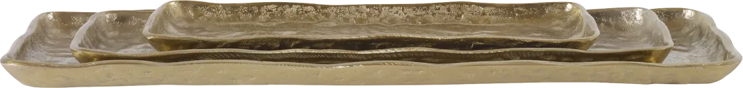 Kimberlin Gold Tray, Set of 3