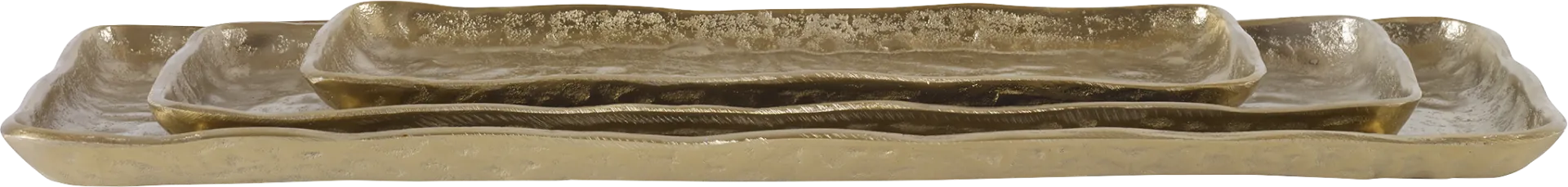 Kimberlin Gold Tray, Set of 3 - Image 1