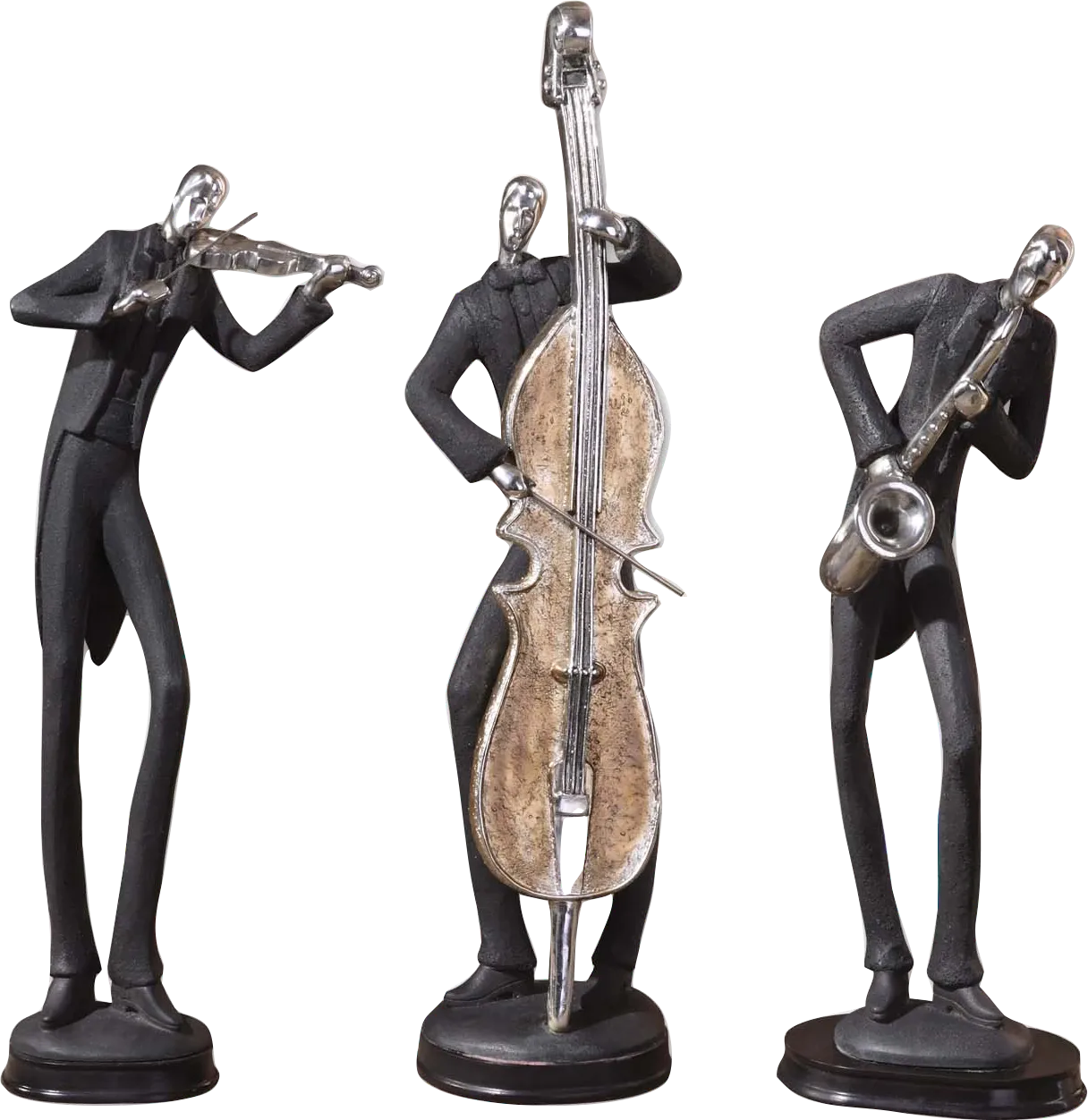 Merwina Black Figurine, Set of 3 - Image 1