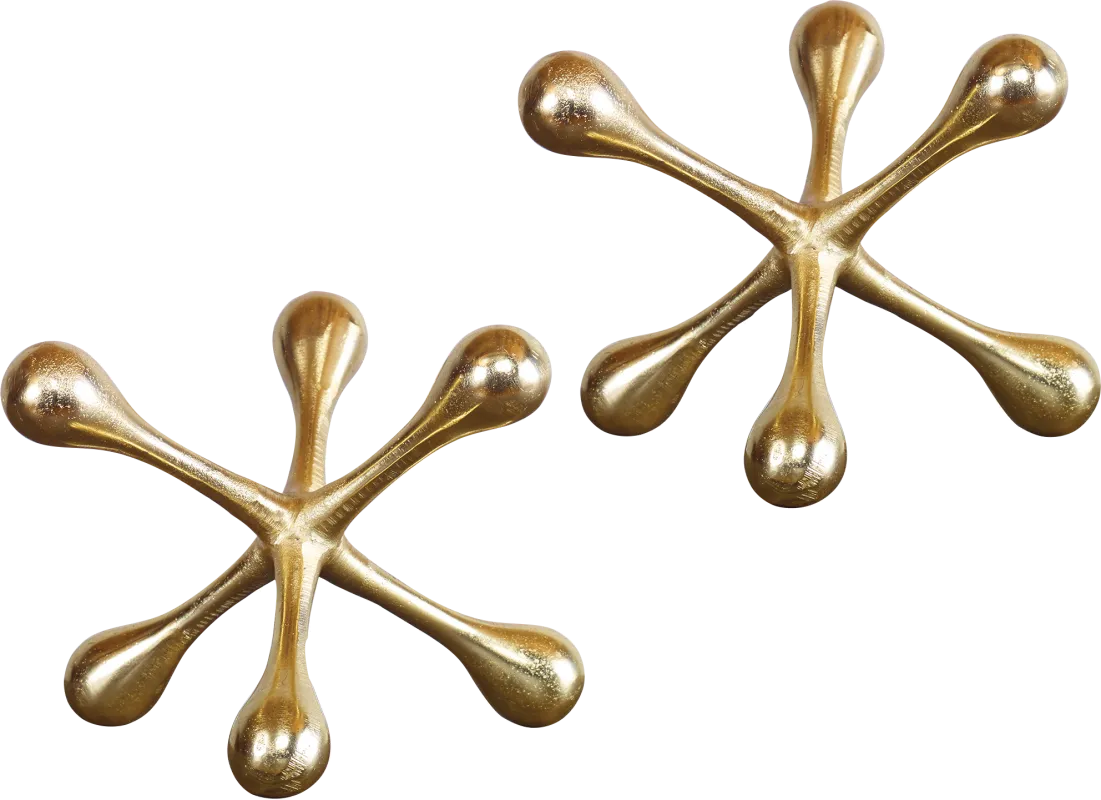 Lewlyn Brass Sculpture, Set of 2