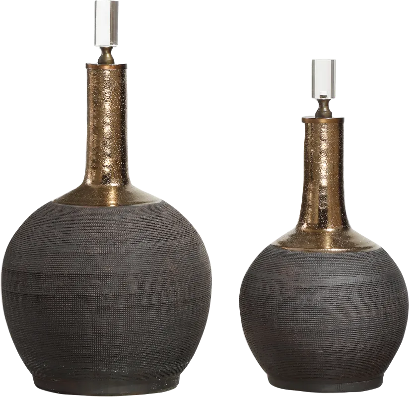 Mossleigh Black Bottle, Set of 2