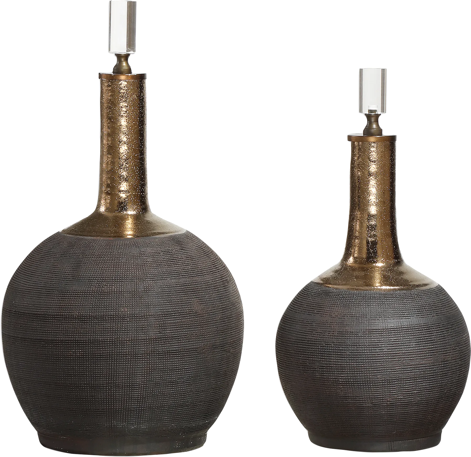 Mossleigh Black Bottle, Set of 2 - Image 1