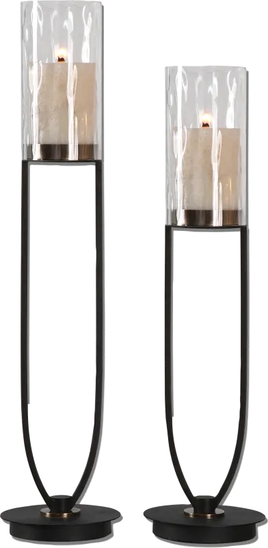 Gaylark Bronze Candle Holder, Set of 2