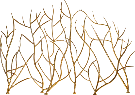 Welyn Gold Fireplace Screen