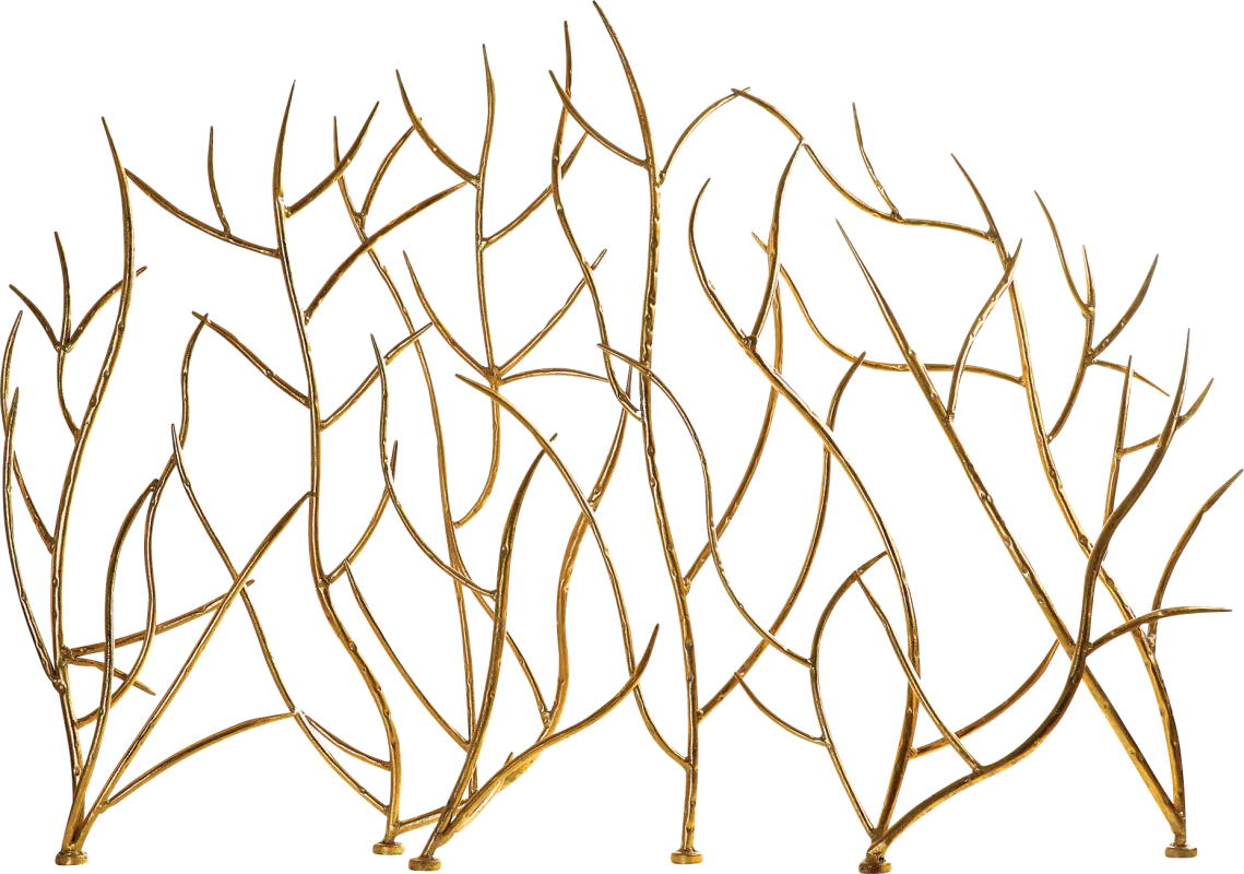 Welyn Gold Fireplace Screen