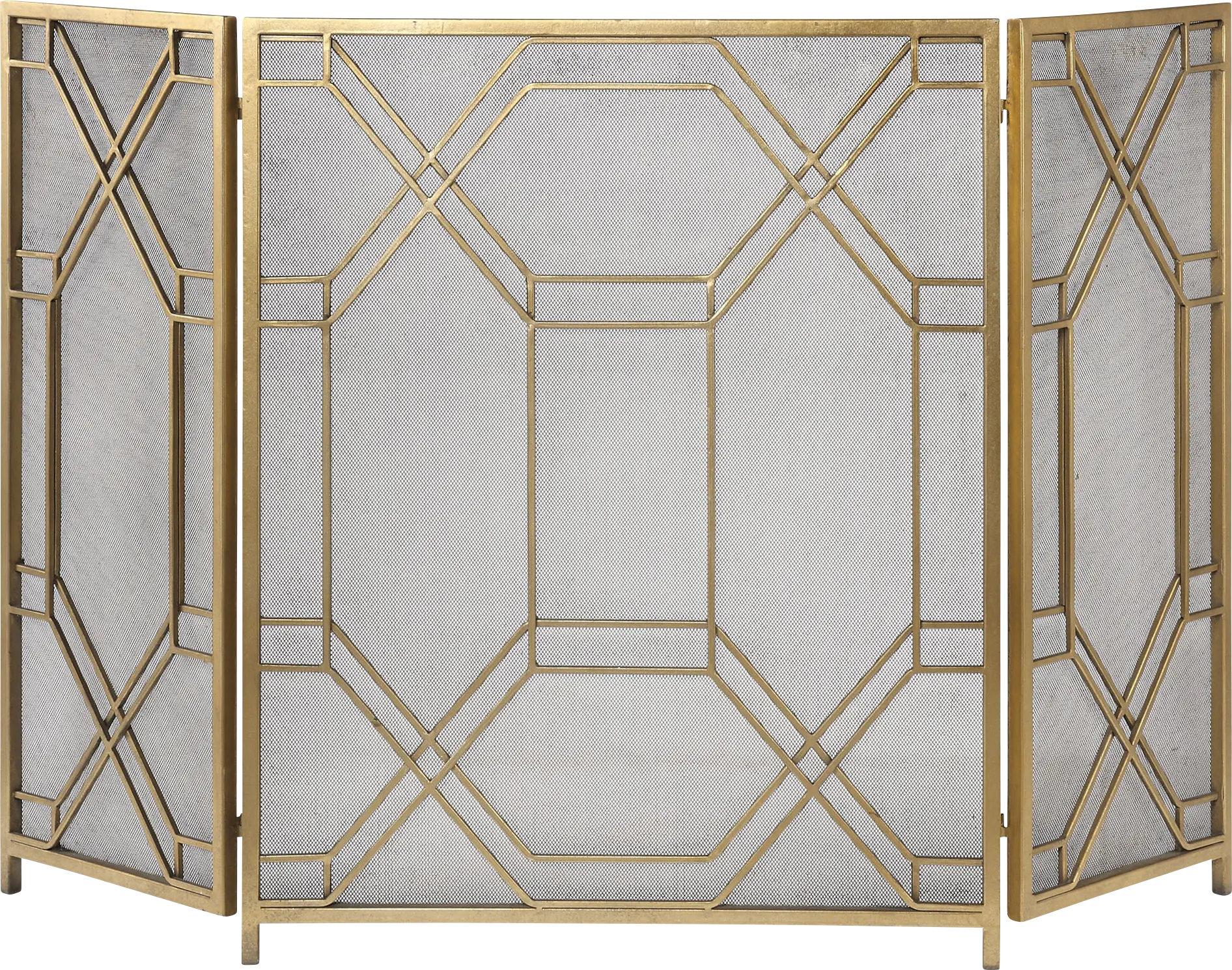 Nitson Gold Fireplace Screen