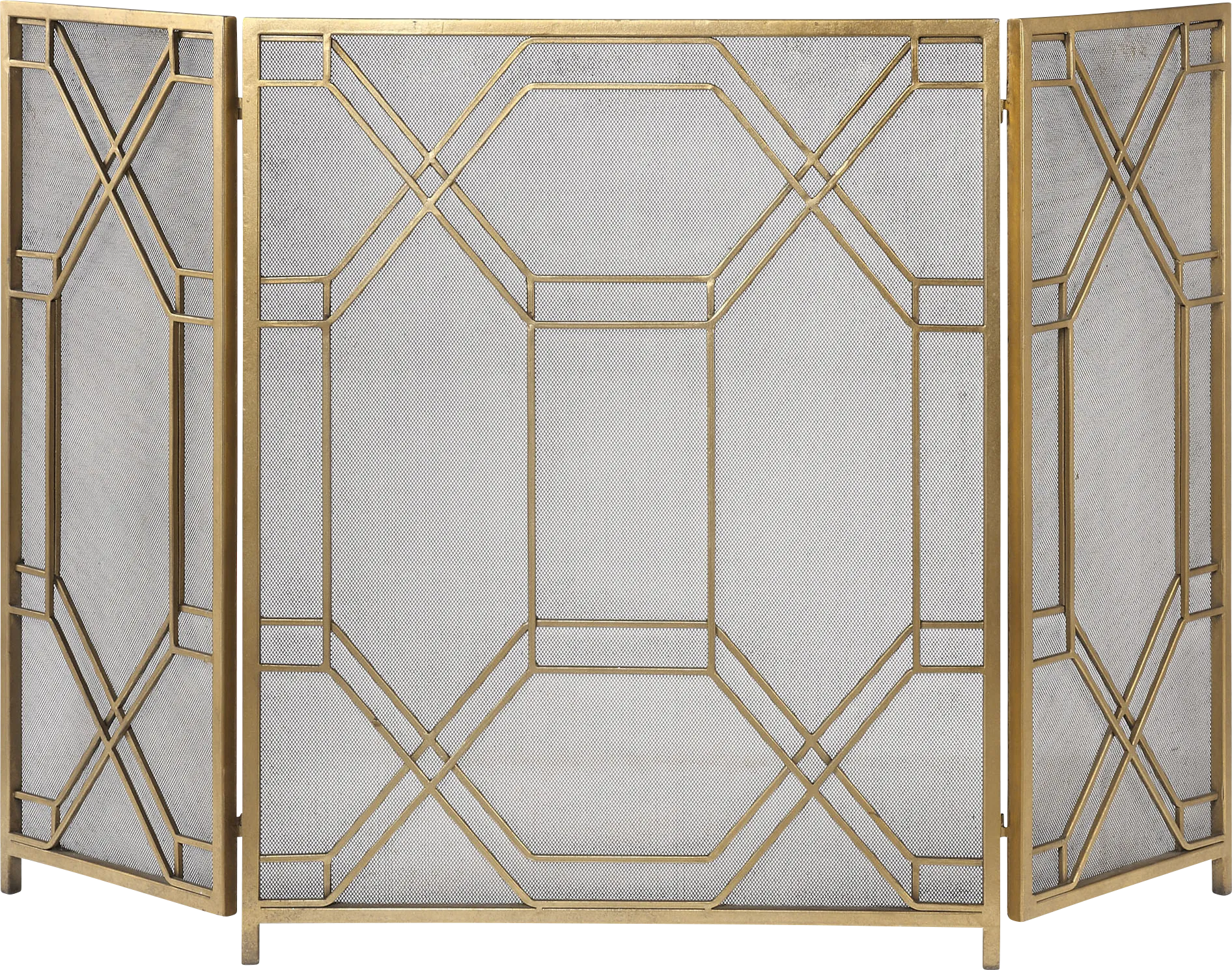 Nitson Gold Fireplace Screen - Image 1
