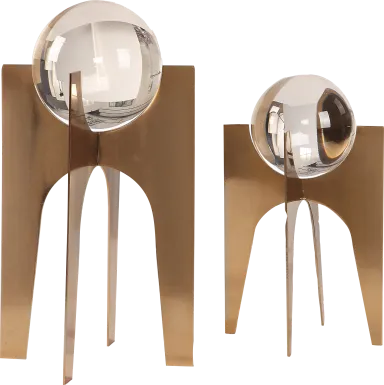 Ogburn Gold Sculpture, Set of 2