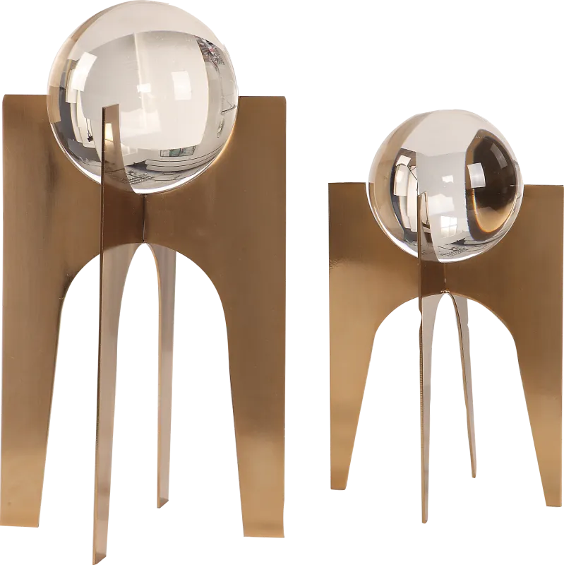 Ogburn Gold Sculpture, Set of 2