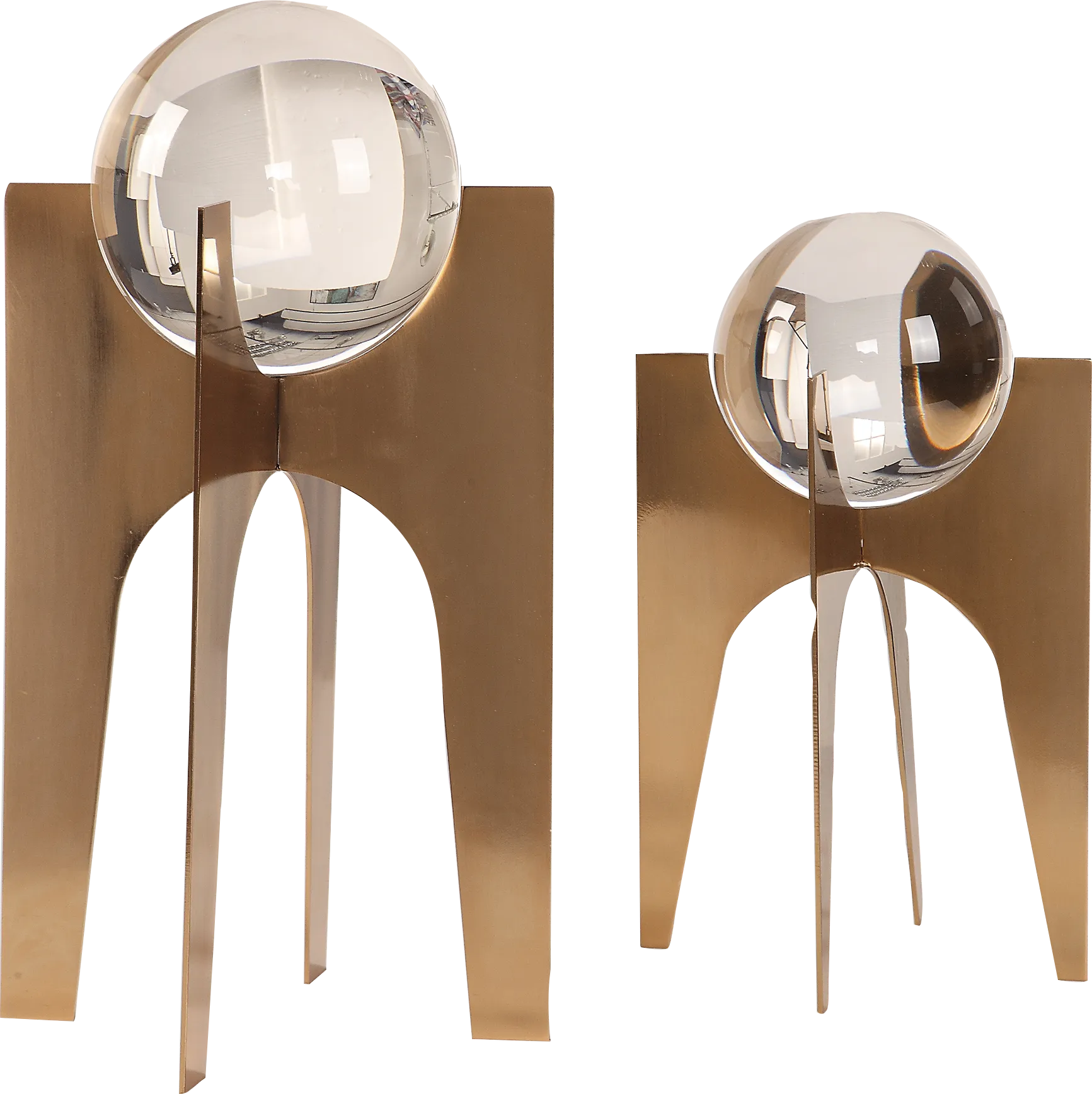 Ogburn Gold Sculpture, Set of 2 - Image 1