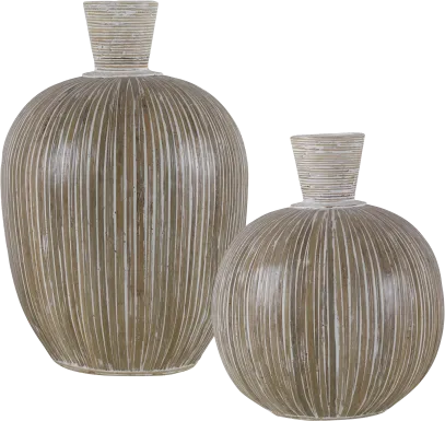 Byronell Brown Vase, Set of 2