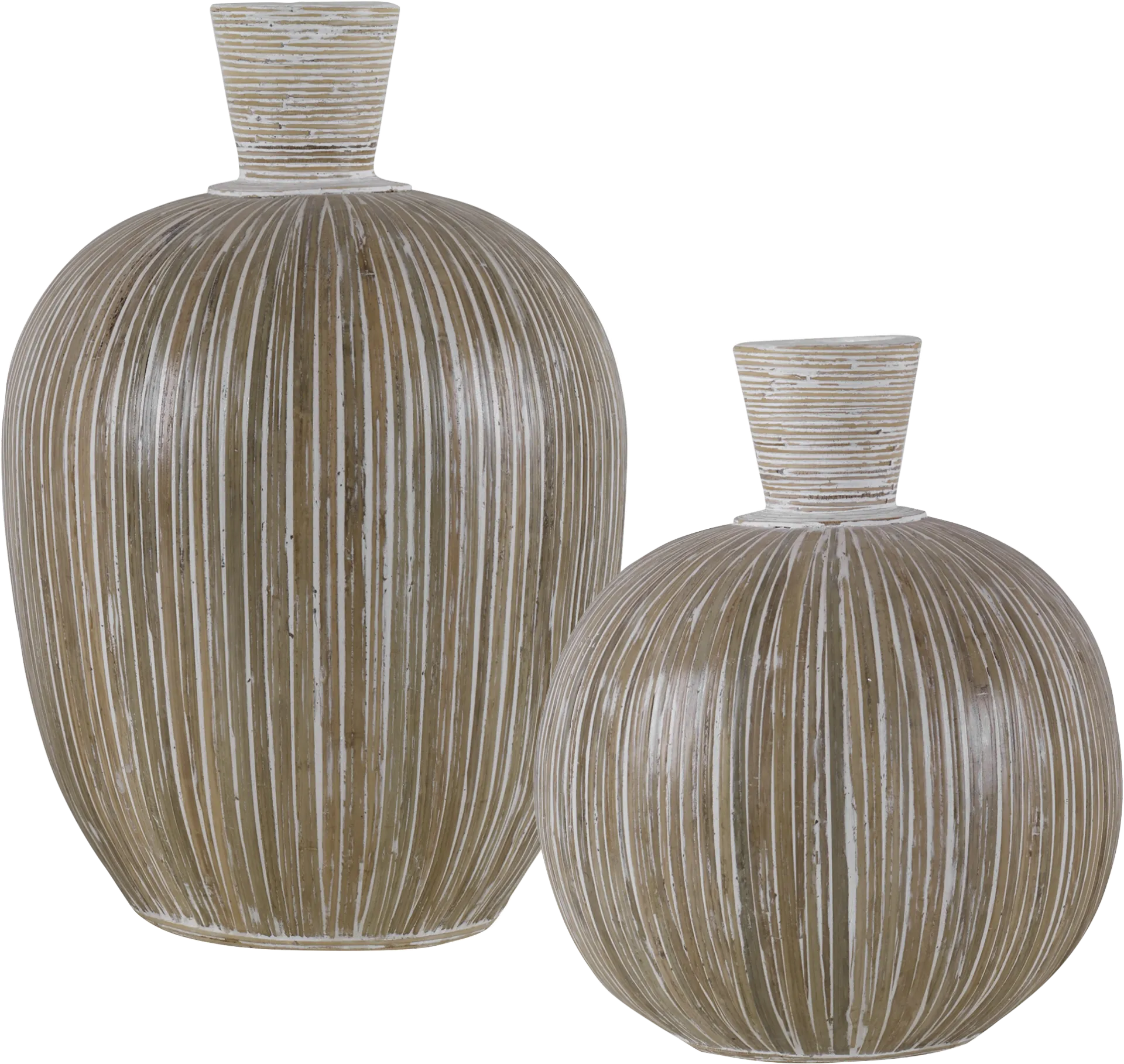Byronell Brown Vase, Set of 2 - Image 1