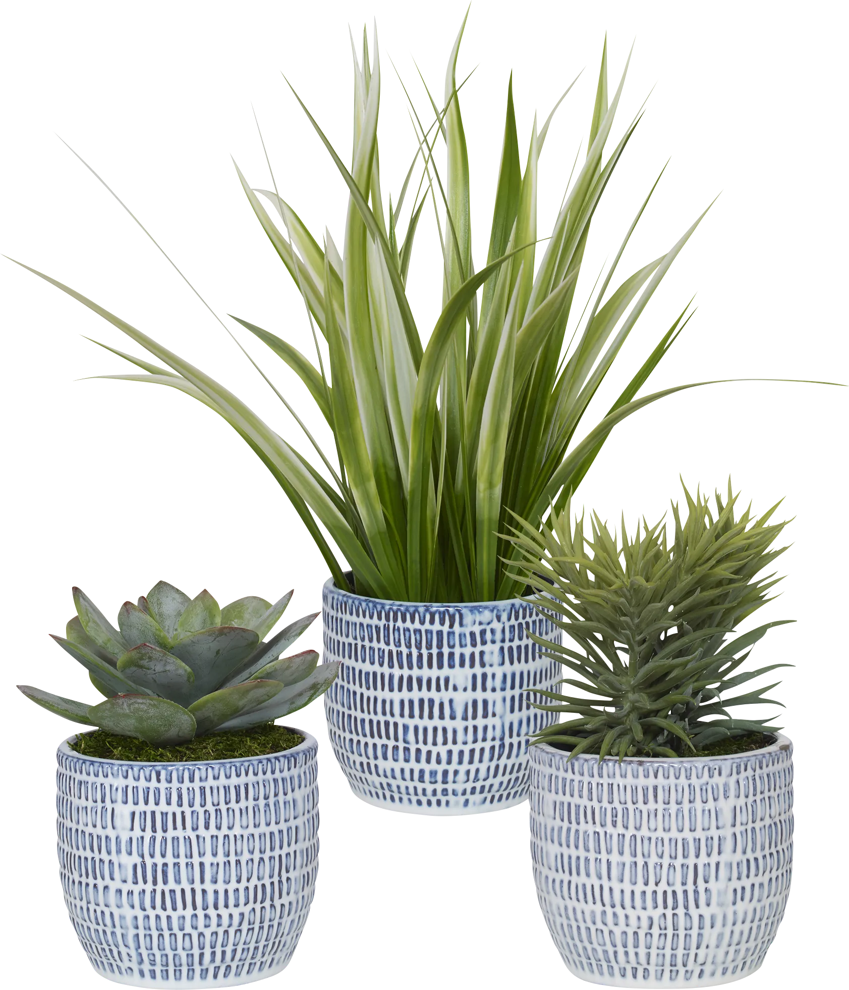 Fathbrook Green Faux Plant, Set of 3 - Image 1