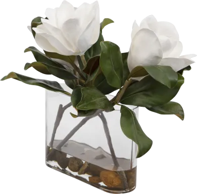 Garrity White Faux Magnolia