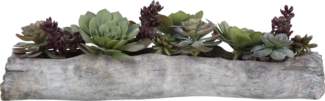 Grelot Green Faux Succulents