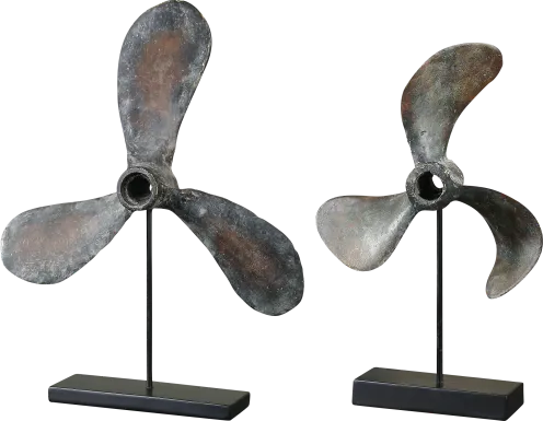 Lomeroy Black Sculpture, Set of 2