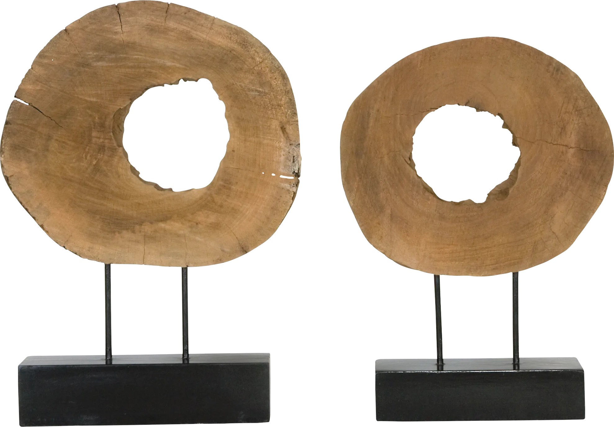 Mailbar Black Sculpture, Set of 2