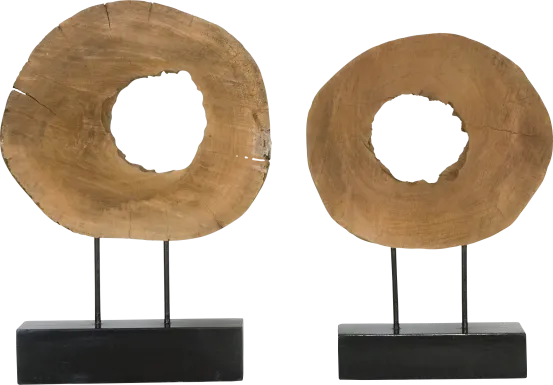 Mailbar Black Sculpture, Set of 2