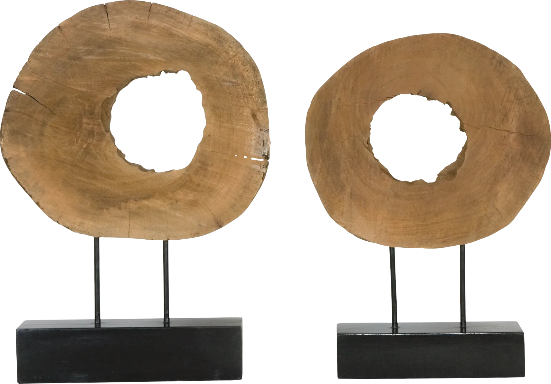 Mailbar Black Sculpture, Set of 2 - Image 1