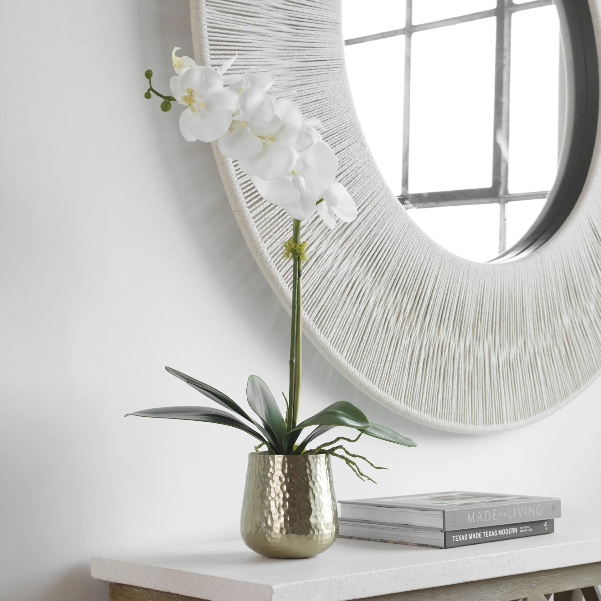 Fillingim White Faux Orchid - Image 2