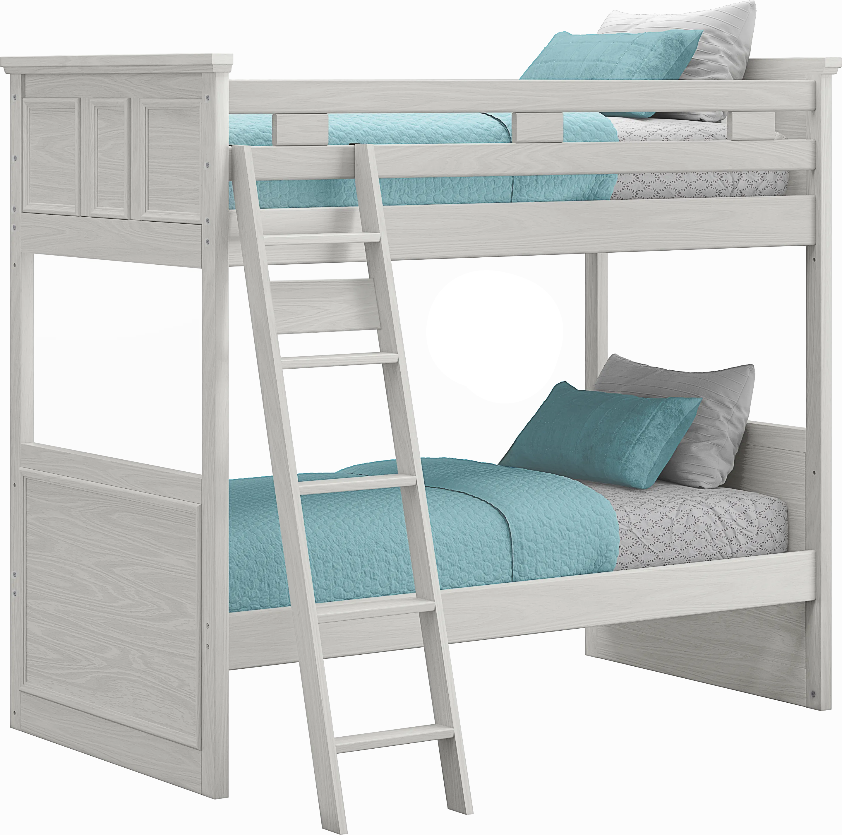 Kids Canyon Lake Ash Gray Twin/Twin Bunk Bed - Thumbnail - Image 1