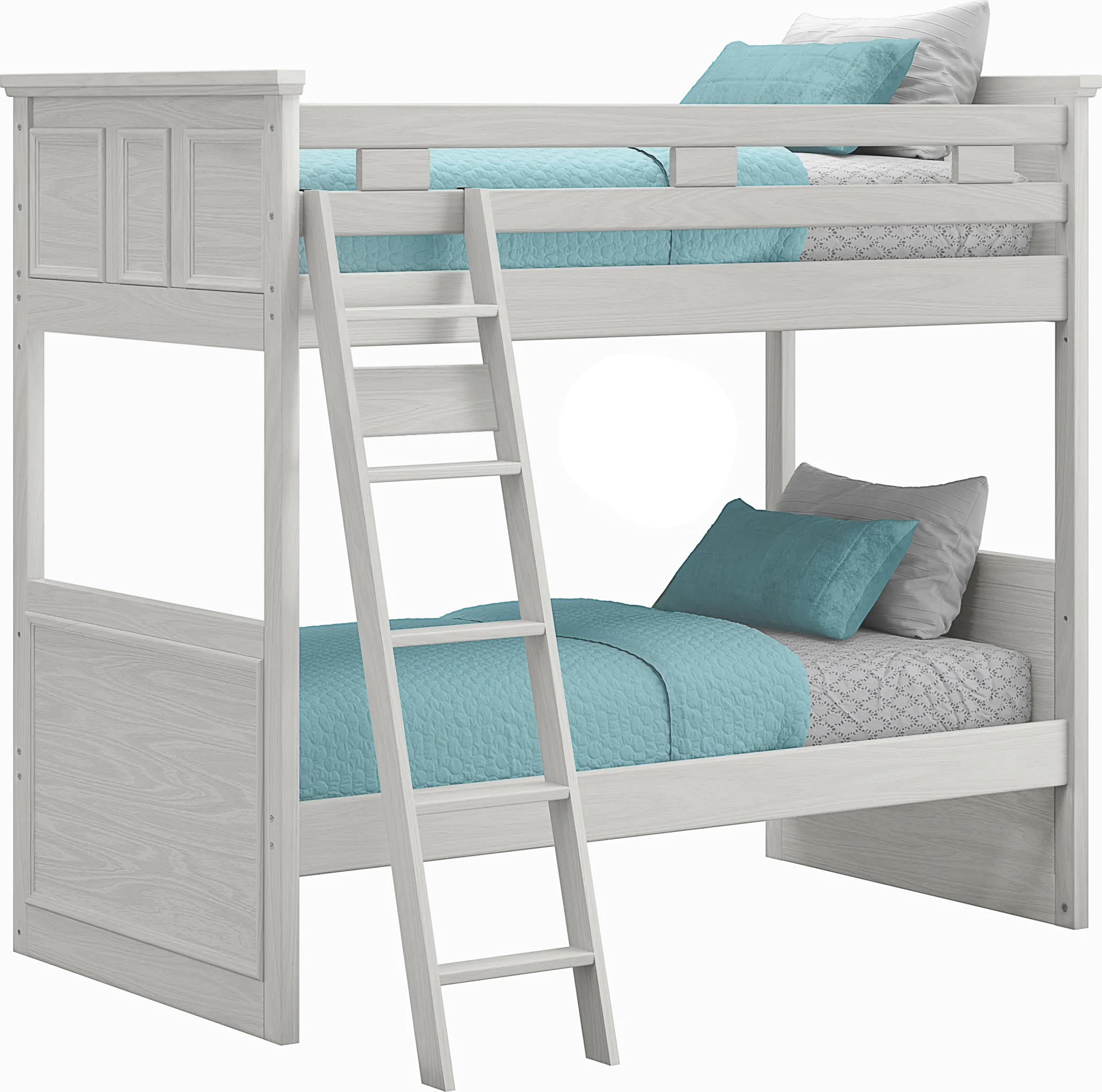 Kids Canyon Lake Ash Gray Twin/Twin Bunk Bed - Image 1