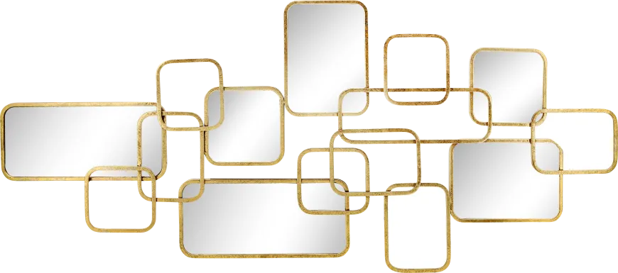 Shiretown II Gold Mirror