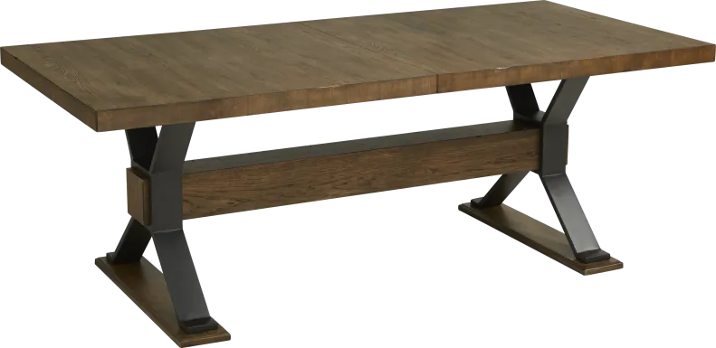 Hazelnut Woods Brown 84-102 in. Dining Table