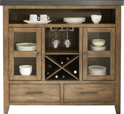 Hazelnut Woods Brown Server