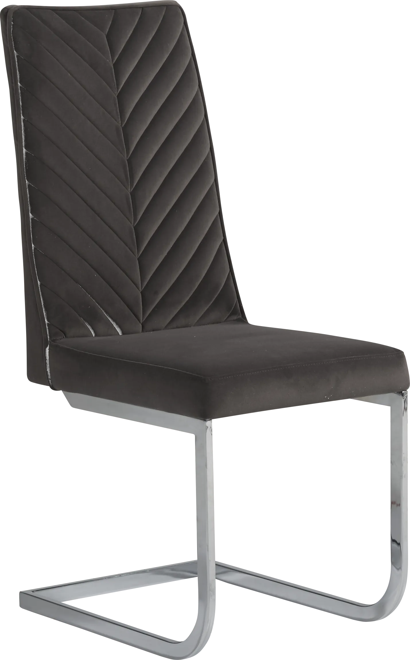 Orlena White 5 Pc Round Dining Room with Charcoal Side Chairs - Image 3