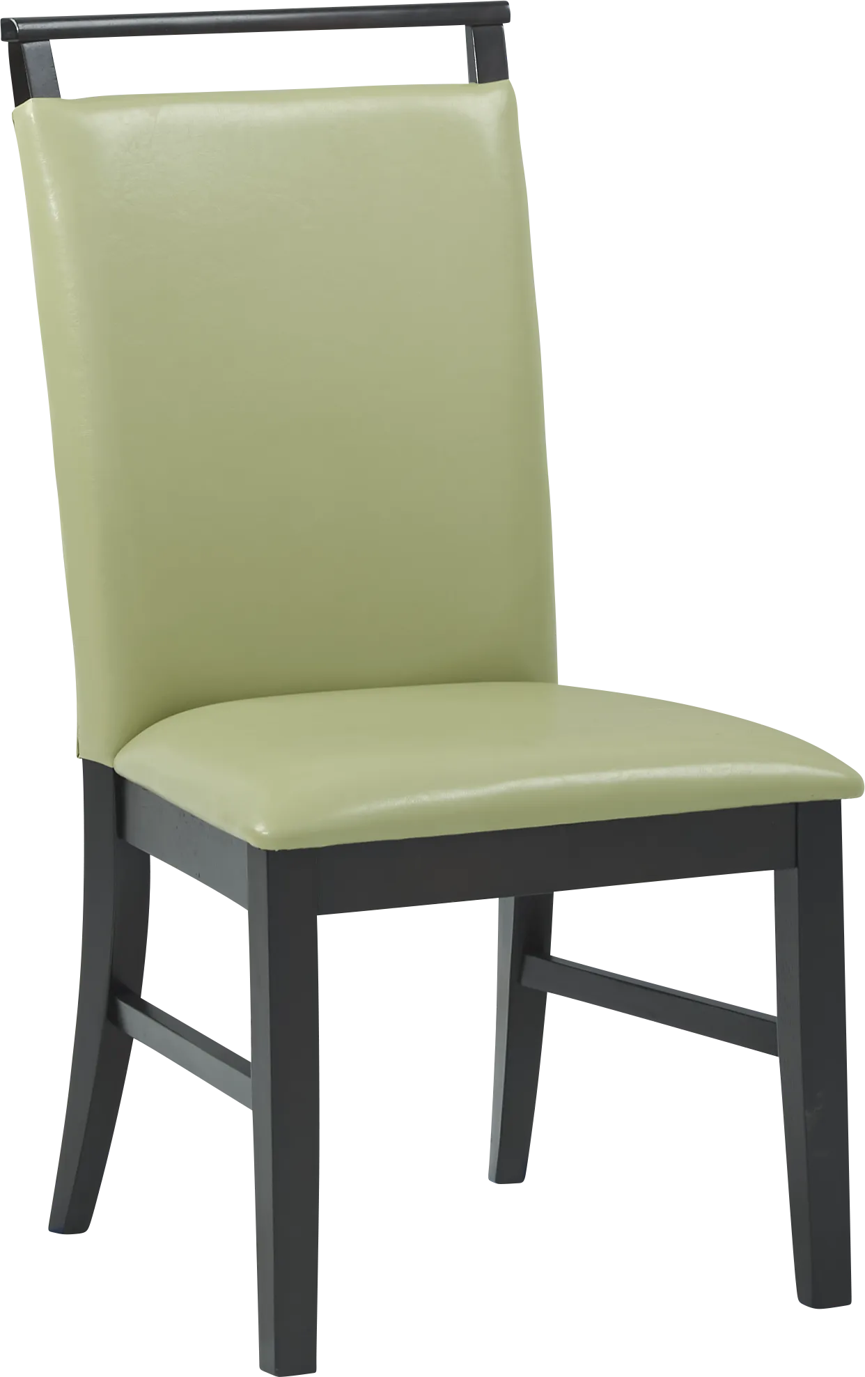 Ciara Espresso 5 Pc 48" Round Dining Set with Green Chairs - Thumbnail - Image 3