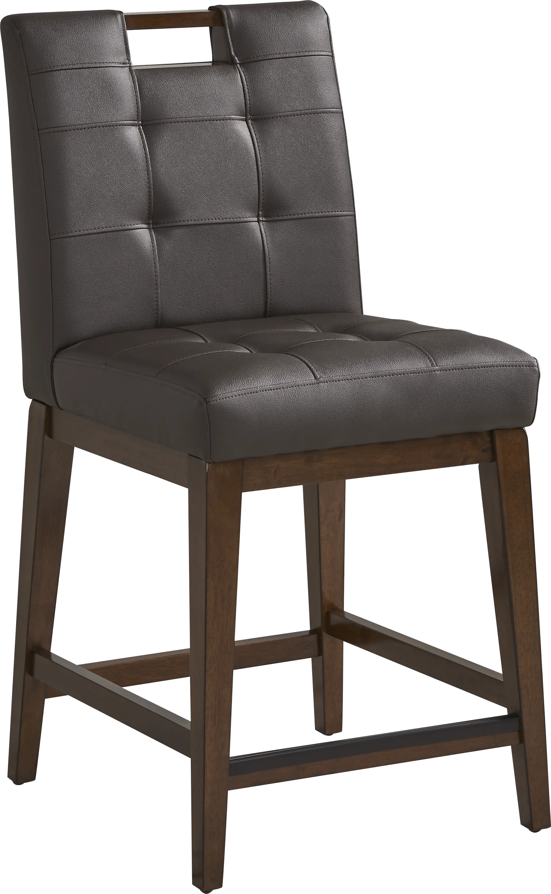 Walstead Place Brown Upholstered Counter Height Barstool