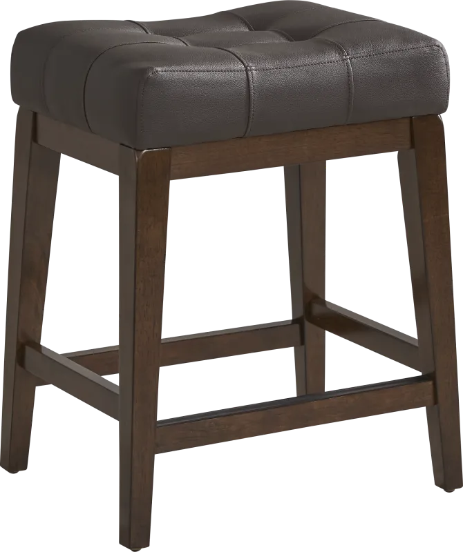 Walstead Place Brown Upholstered Kyoto Counter Height Stool