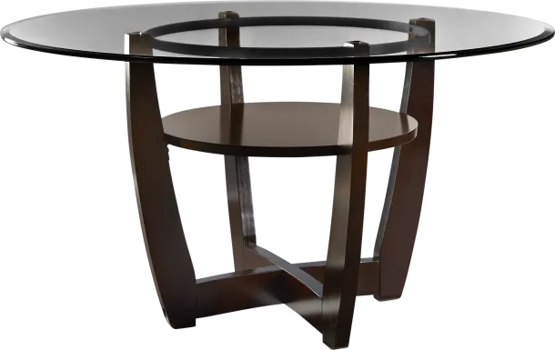 Ciara Espresso 48 in. Round Dining Table